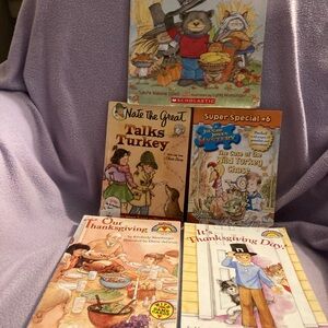 Children’s Thanksgiving Book Bundle 5 Books total as pictured Like New